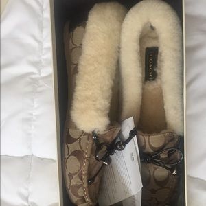 Coach Fur Loafers